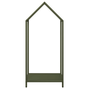 Rastrelliera per Legna da Ardere Verde Oliva 40x25x90 cm 864298