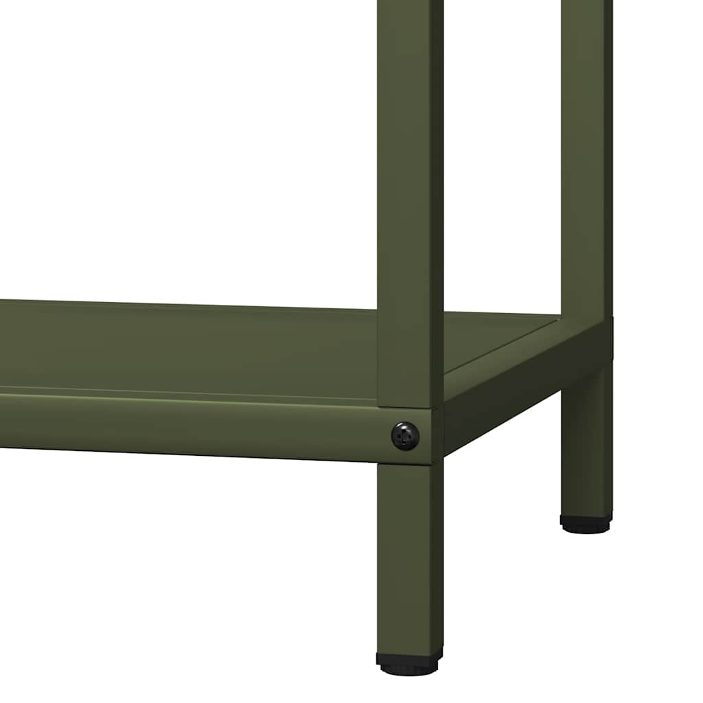 Rastrelliera per Legna da Ardere-Portalegna Verde Oliva 40x25x90 cm
