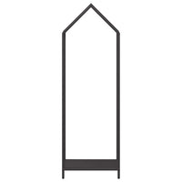 vidaXL Rastrelliera per Legna da Ardere Nera 40x25x120 cm