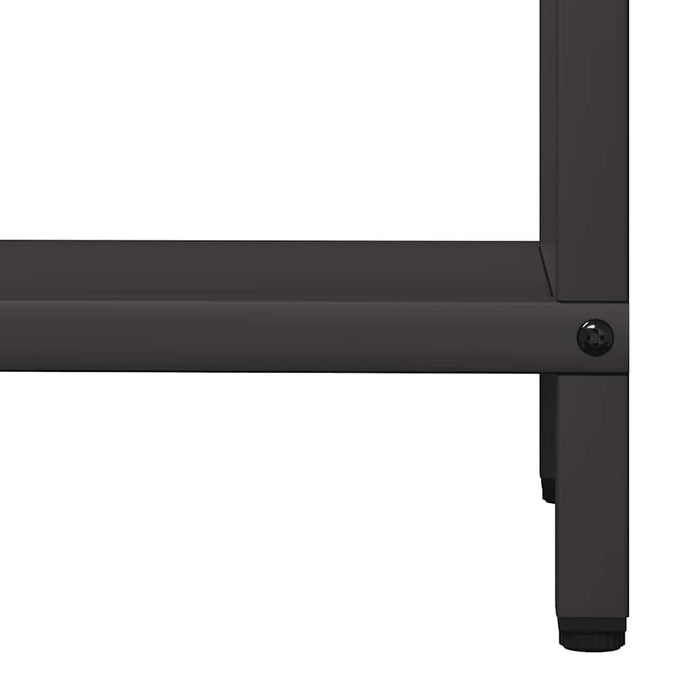 vidaXL Rastrelliera per Legna da Ardere Nera 40x25x120 cm