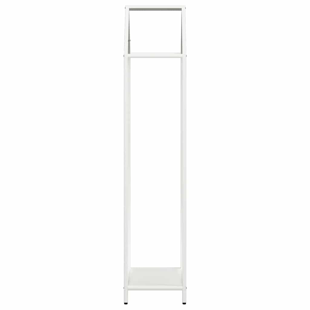 Rastrelliera per Legna da Ardere-Portalegna Bianca 40x25x120 cm