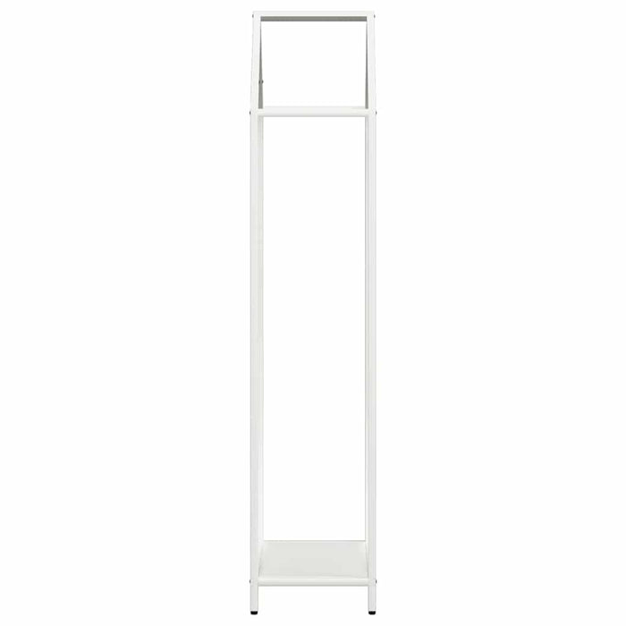 vidaXL Rastrelliera per Legna da Ardere Bianca 40x25x120 cm