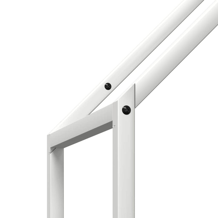 vidaXL Rastrelliera per Legna da Ardere Bianca 40x25x120 cm