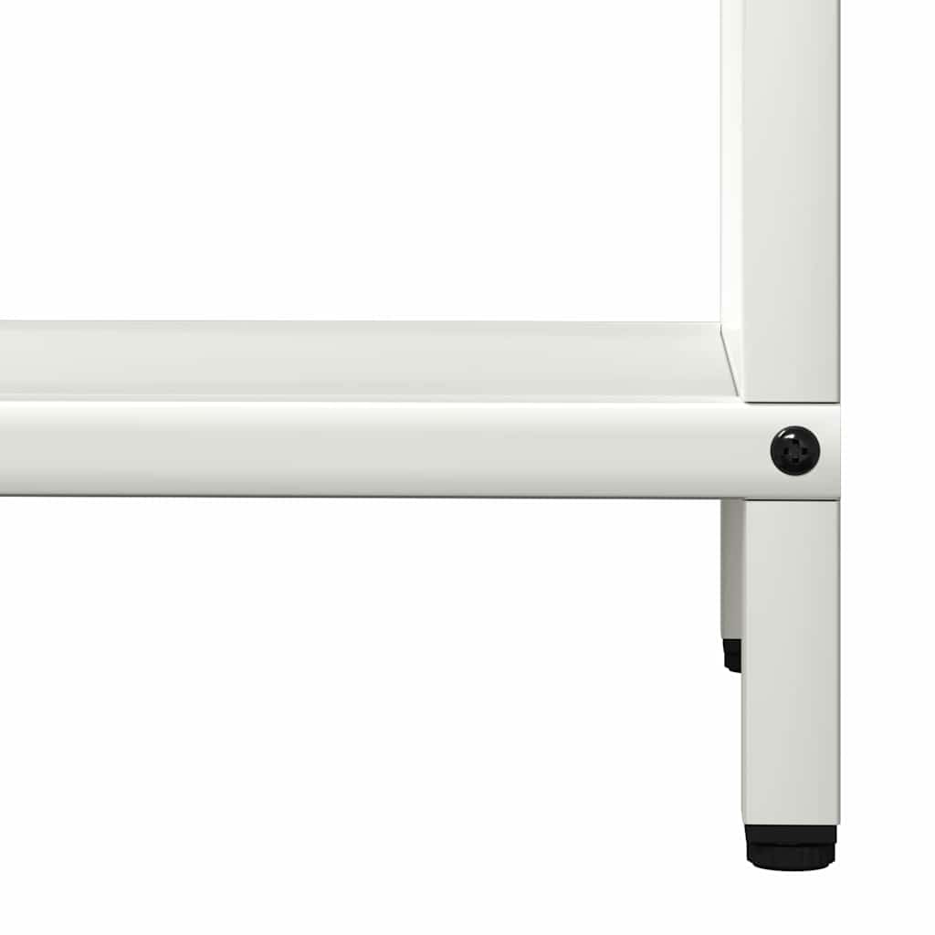 vidaXL Rastrelliera per Legna da Ardere Bianca 40x25x120 cm