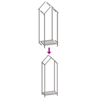 vidaXL Rastrelliera per Legna da Ardere Bianca 40x25x120 cm