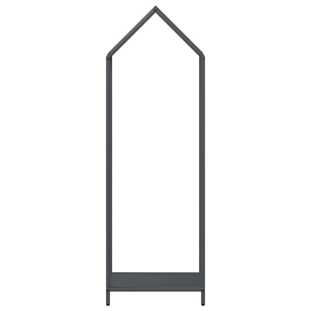 Rastrelliera per Legna da Ardere Antracite 40x25x120 cm 864301