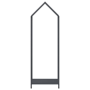 Rastrelliera per Legna da Ardere Antracite 40x25x120 cm 864301