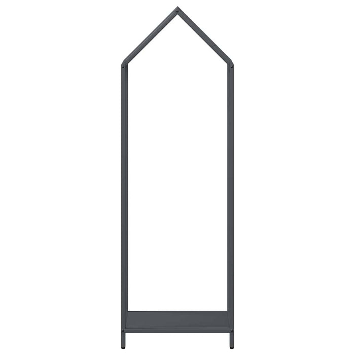 Rastrelliera per Legna da Ardere Antracite 40x25x120 cm 864301