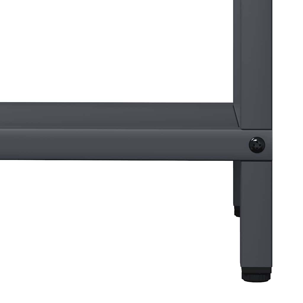 vidaXL Rastrelliera per Legna da Ardere Antracite 40x25x120 cm