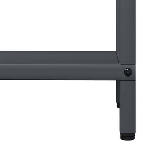 vidaXL Rastrelliera per Legna da Ardere Antracite 40x25x120 cm