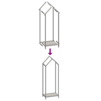 Rastrelliera per Legna da Ardere Antracite 40x25x120 cm 864301