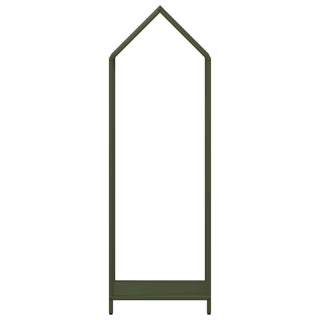 Rastrelliera per Legna da Ardere Verde Oliva 40x25x120 cm 864302