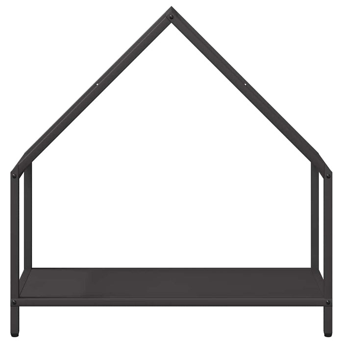 vidaXL Rastrelliera per Legna da Ardere Nera 60x25x60 cm