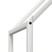 Rastrelliera per Legna da Ardere Bianca 60x25x60 cm 864304