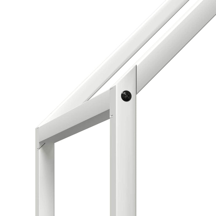 Rastrelliera per Legna da Ardere Bianca 60x25x60 cm 864304