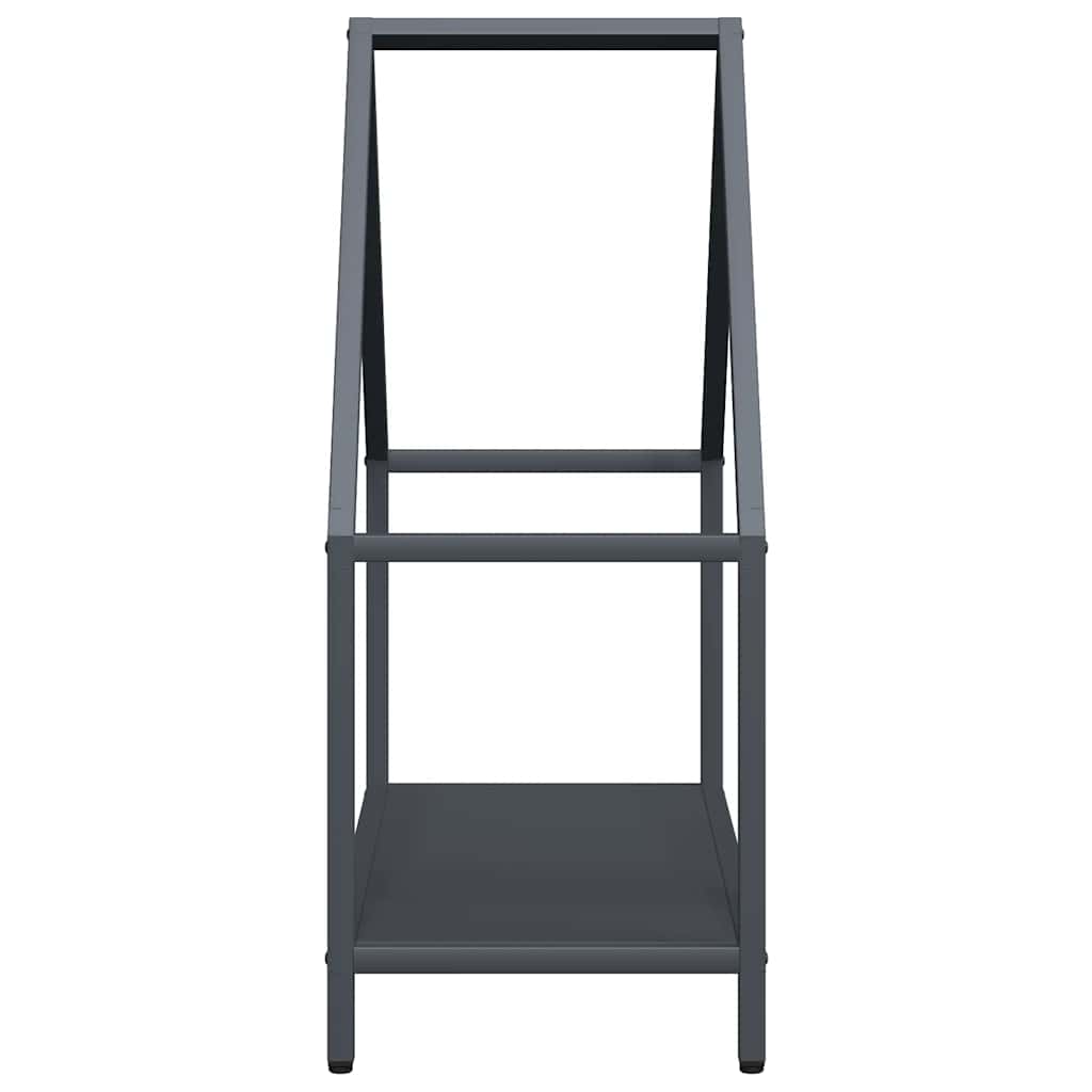 Rastrelliera per Legna da Ardere Antracite 60x25x60 cm