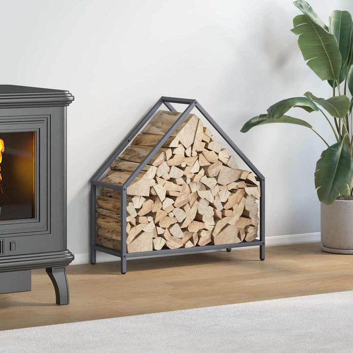 Rastrelliera per Legna da Ardere-Portalegna Antracite 60x25x60 cm