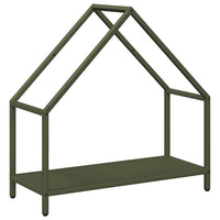 Rastrelliera per Legna da Ardere Verde Oliva 60x25x60 cm 864306