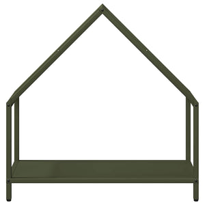 Rastrelliera per Legna da Ardere Verde Oliva 60x25x60 cm 864306