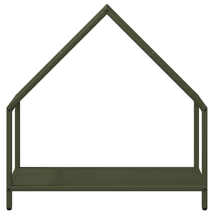 Rastrelliera per Legna da Ardere Verde Oliva 60x25x60 cm 864306