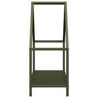 Rastrelliera per Legna da Ardere Verde Oliva 60x25x60 cm 864306