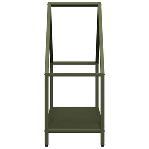 Rastrelliera per Legna da Ardere Verde Oliva 60x25x60 cm 864306