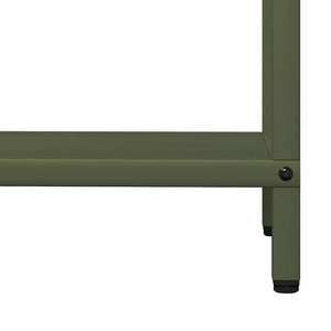 Rastrelliera per Legna da Ardere Verde Oliva 60x25x60 cm 864306