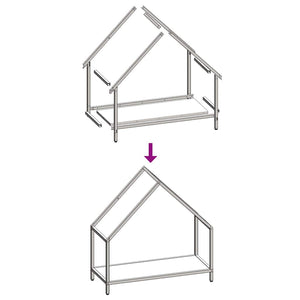 Rastrelliera per Legna da Ardere Verde Oliva 60x25x60 cm 864306