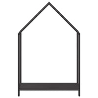 Rastrelliera per Legna da Ardere-Portalegna Nera 60x25x90 cm