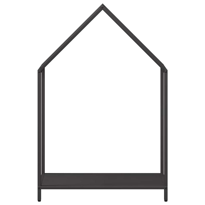 Rastrelliera per Legna da Ardere-Portalegna Nera 60x25x90 cm