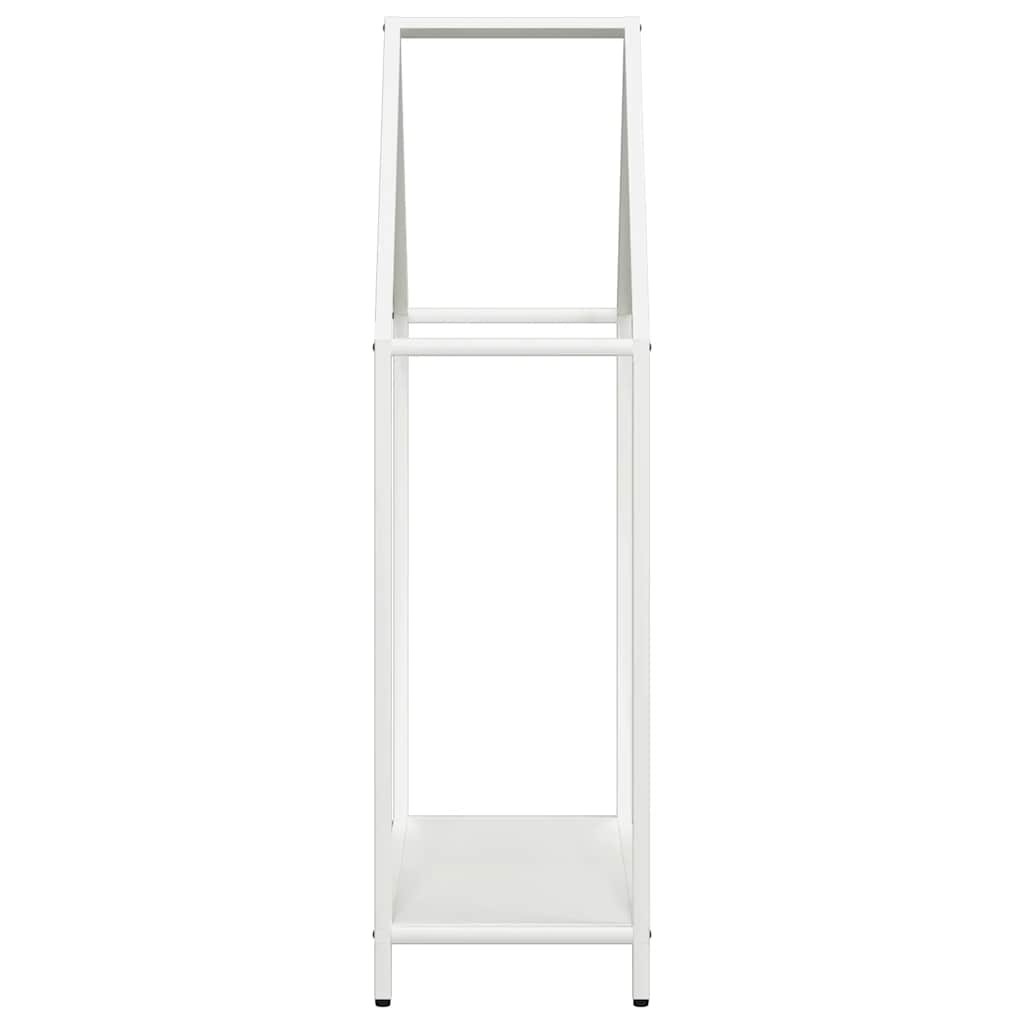 Rastrelliera per Legna da Ardere Bianca 60x25x90 cm 864308