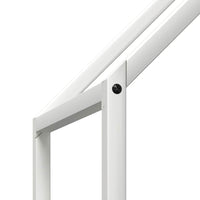 vidaXL Rastrelliera per Legna da Ardere Bianca 60x25x90 cm