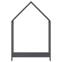 Rastrelliera per Legna da Ardere Antracite 60x25x90 cm 864309