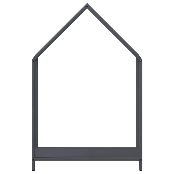 Rastrelliera per Legna da Ardere Antracite 60x25x90 cm 864309