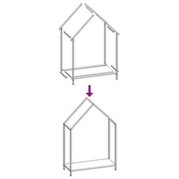 vidaXL Rastrelliera per Legna da Ardere Antracite 60x25x90 cm