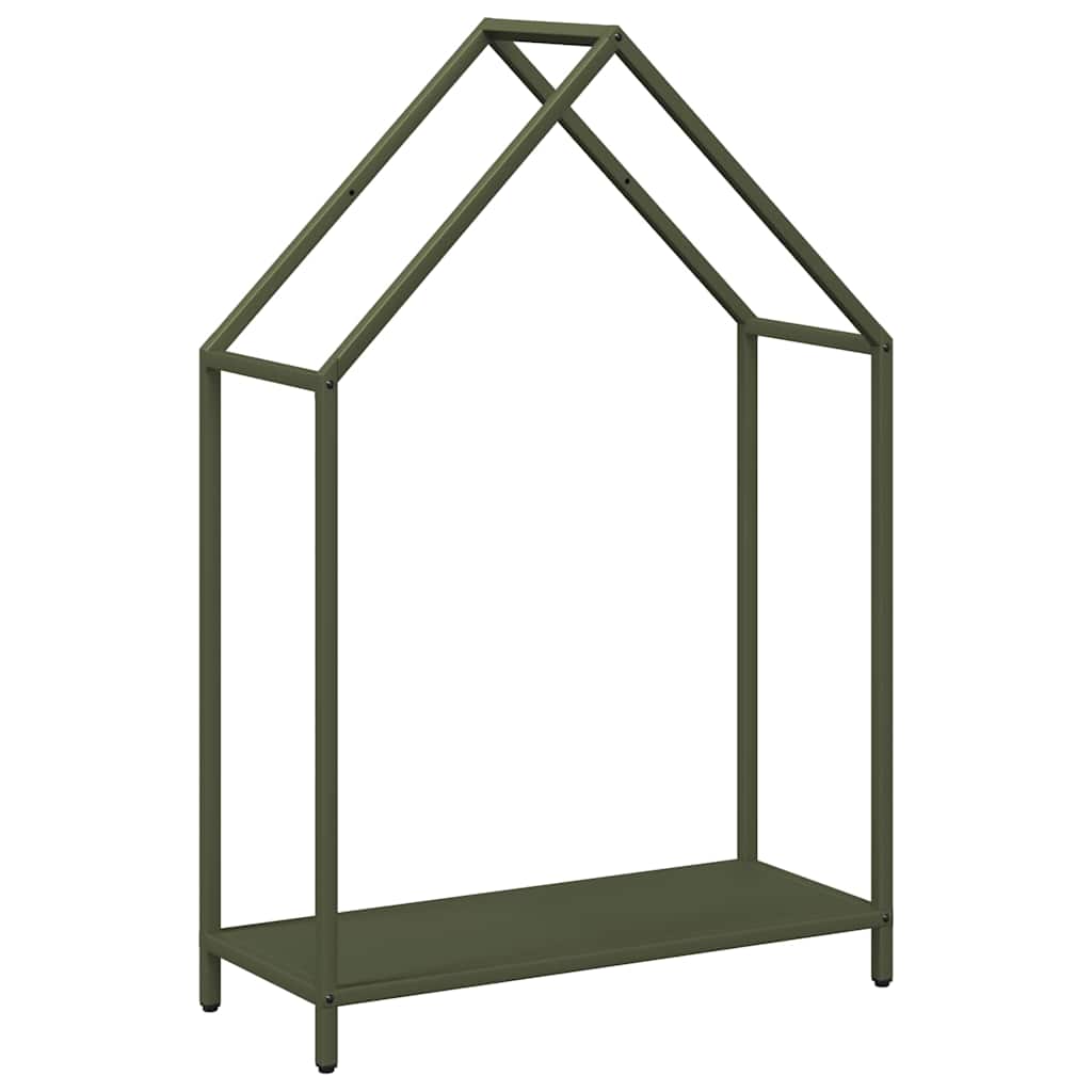 Rastrelliera per Legna da Ardere-Portalegna Verde Oliva 60x25x90 cm