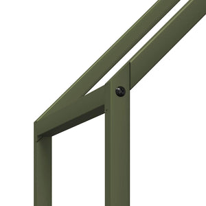 Rastrelliera per Legna da Ardere Verde Oliva 60x25x90 cm 864310