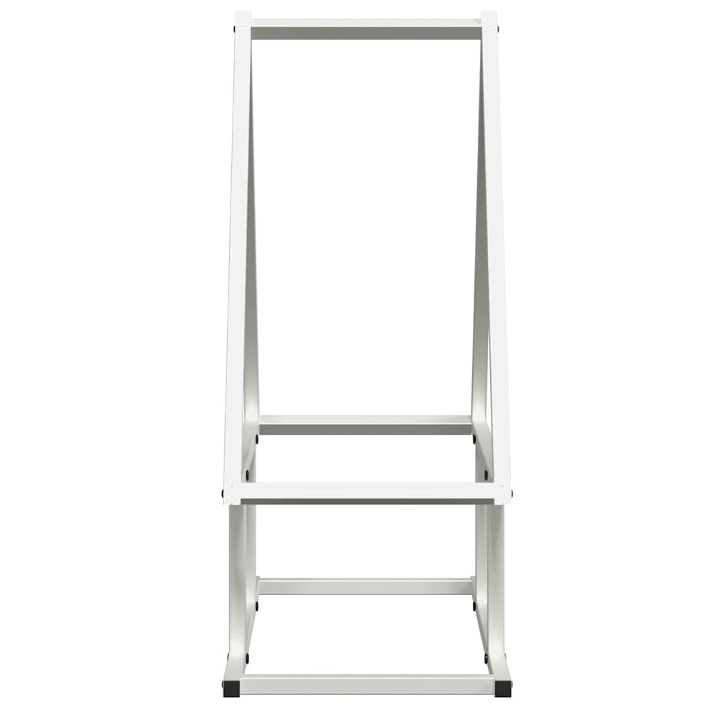 Rastrelliera per Legna da Ardere Bianca 50x25x60 cm 864312