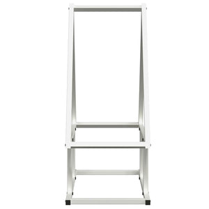 Rastrelliera per Legna da Ardere Bianca 50x25x60 cm 864312