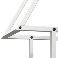 Rastrelliera per Legna da Ardere-Portalegna Bianca 50x25x60 cm