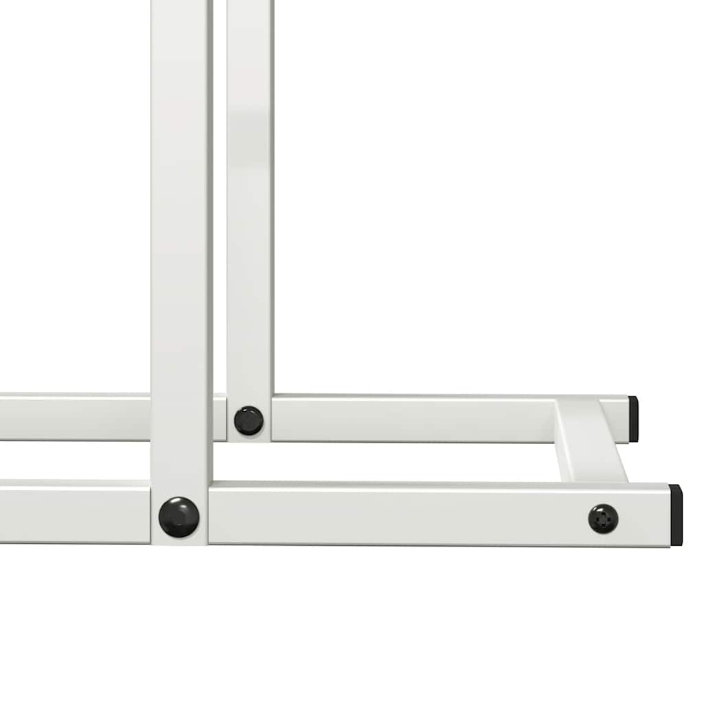 Rastrelliera per Legna da Ardere-Portalegna Bianca 50x25x60 cm