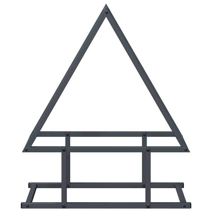 Rastrelliera per Legna da Ardere Antracite 50x25x60 cm