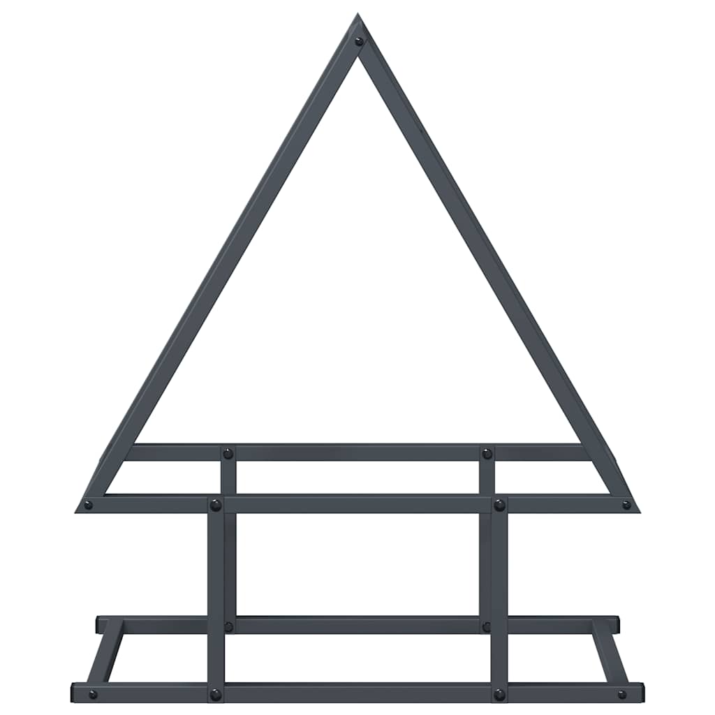 Rastrelliera per Legna da Ardere Antracite 50x25x60 cm 864313