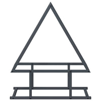 Rastrelliera per Legna da Ardere Antracite 50x25x60 cm 864313