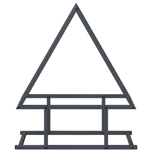 Rastrelliera per Legna da Ardere Antracite 50x25x60 cm 864313