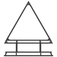 Rastrelliera per Legna da Ardere Nera 80x25x90 cm 864315