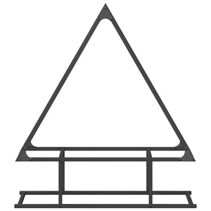 Rastrelliera per Legna da Ardere Nera 80x25x90 cm 864315