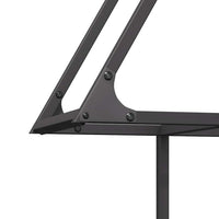 Rastrelliera per Legna da Ardere Nera 80x25x90 cm 864315