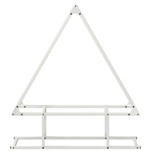 Rastrelliera per Legna da Ardere-Portalegna Bianca 80x25x90 cm