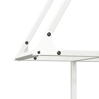 Rastrelliera per Legna da Ardere Bianca 80x25x90 cm 864316